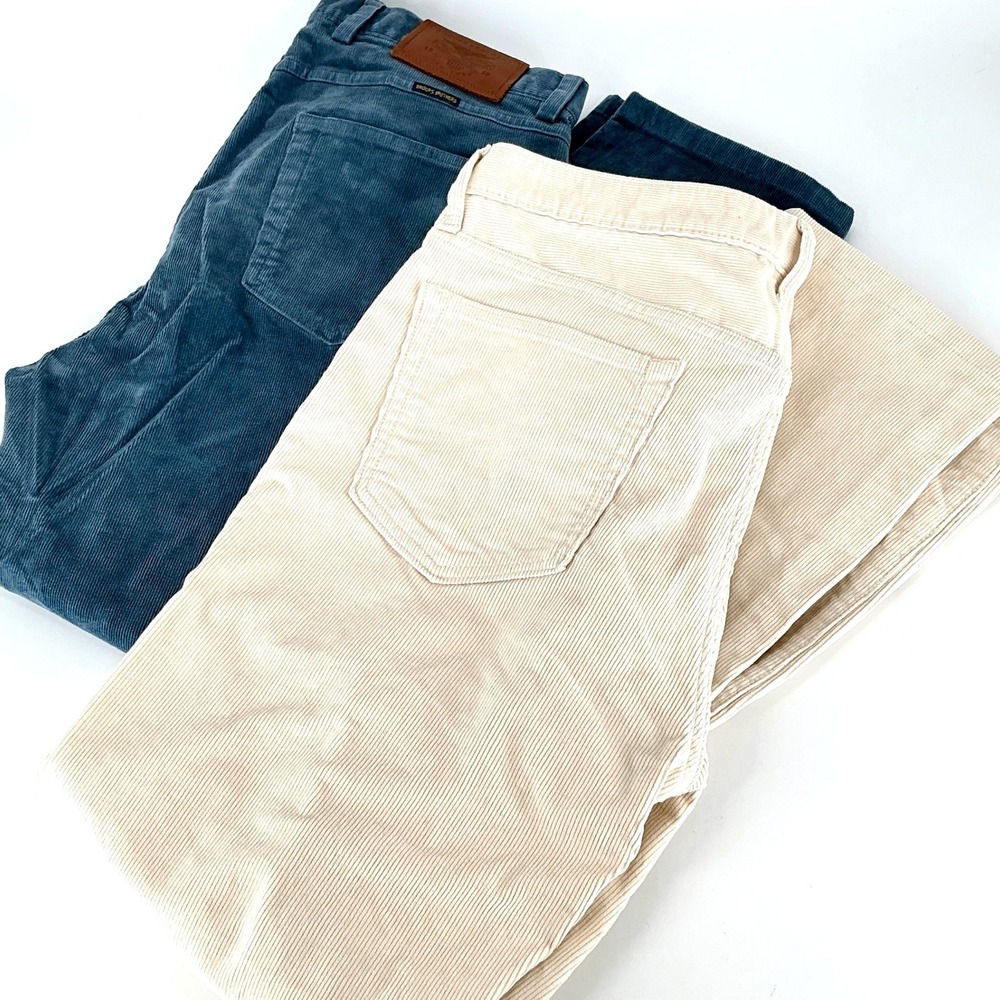 Brooks Brothers Men's Corduroy Pants in Navy & Cream